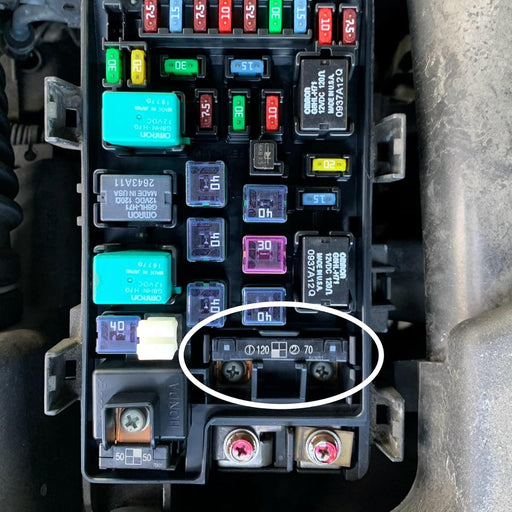EDS Fuselink Honda | Acura 38231-SFY-003 38231SFY003 Multi Block (120Amp / 70Amp) Fuse A with Screws Compatible Replacement for Honda | Acura Accord Pilot Odyssey MDX RL TL Vehicles MUSB-A2 MUSBA2 Honda | Acura 38231-SFY-003 Multi Block (120Amp / 70Amp) Fuse A 