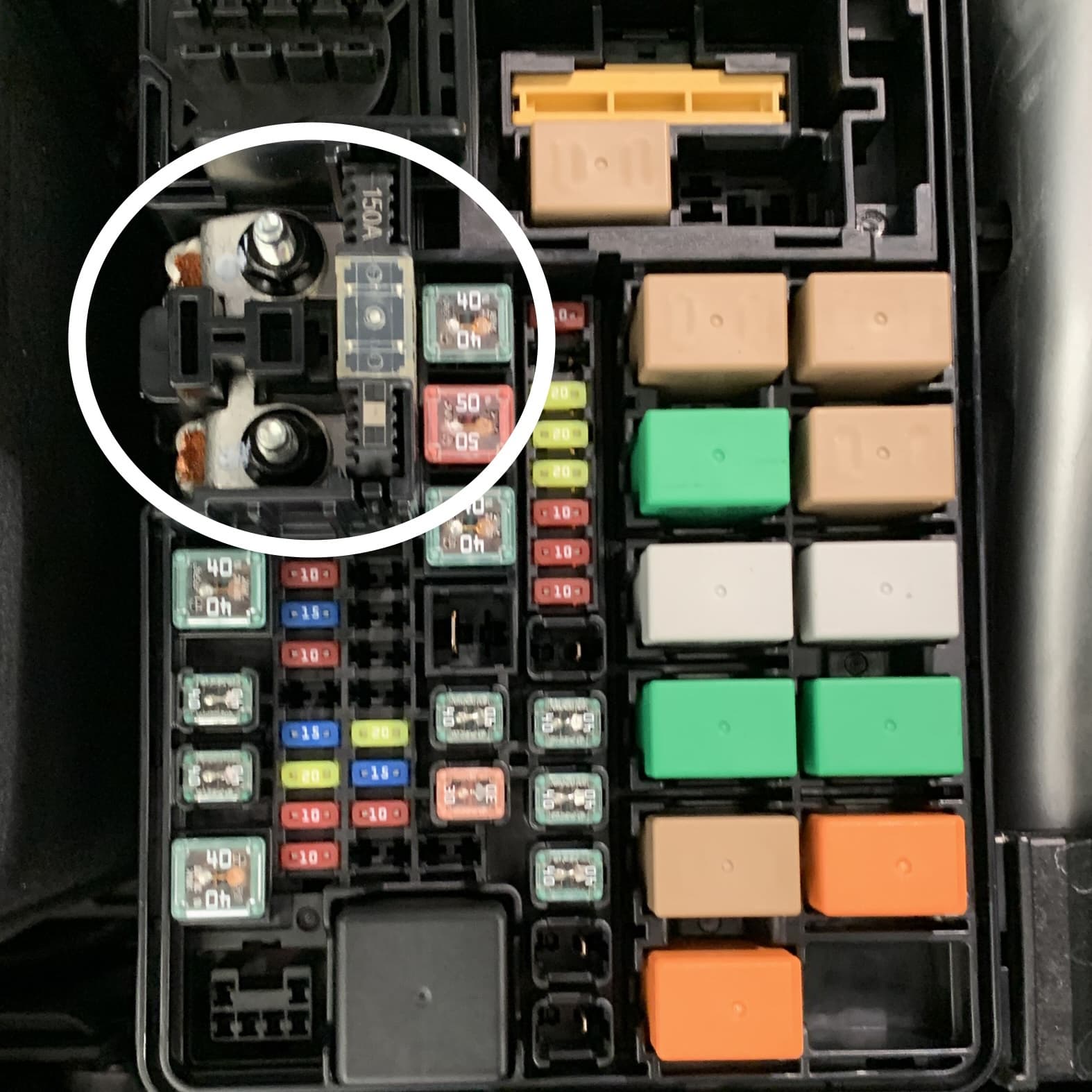 EDS Fuselink Hyundai | Kia 18790-05001 1879005001 Multi Block (150Amp / 80Amp) Fuse B with 2 Screws for Rio Accent Hyundai | Kia 18790-05001 Multi Block (150A / 80A) Fuse B