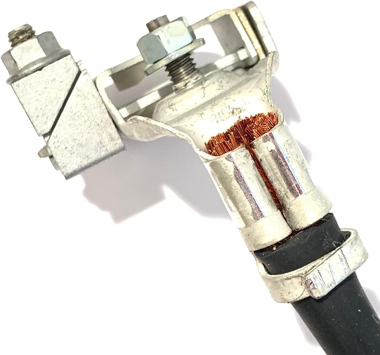 EDS Negative Terminals EDS 7T4Z-14450-BA Crimp NEGATIVE Battery Terminal for Corroded on F 150 Rangers Vans and many other vehicles - up to 1 AWG Cable with Heatshrink EDS 7T4Z-14450-BA Crimp Negative Battery Terminal Connector