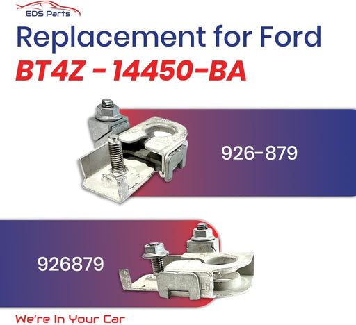 EDS Negative Terminals EDS 926-879 926879 Negative Battery Terminal Connector | Exact Replacement for Ford BT4Z-14450-BA BT4Z14450BA | Fits F-150, Explorer, Edge, Fusion, MKX, MKZ, Nautilus & similar models EDS 926-879 Negative Battery Terminal for Ford BT4Z-14450-BA