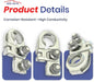EDS Positive Terminals EDS 91980-3X010 919803X010 68226707AA Hyundai Positive Battery Terminal Connector | Replacement for Hyundai & Kia Genesis Jeep Chrysler Vehicles | Accent Sedona Soul Rio Wrangler Optima Elantra similar models 91980-3X010 919803X010 68226707AA Hyundai Battery Terminal & Kia 