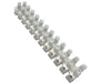 EDS Terminal Block 12 Position / 24 Contact Terminal Block Barrier Strip Dual Row with Screw Connector 30 Amp 300V HVAC Panel Chassis Mount etc. ES1200/12DSFB ES1200/12DSFB -12 Position / 24 Contact Terminal Block Strip