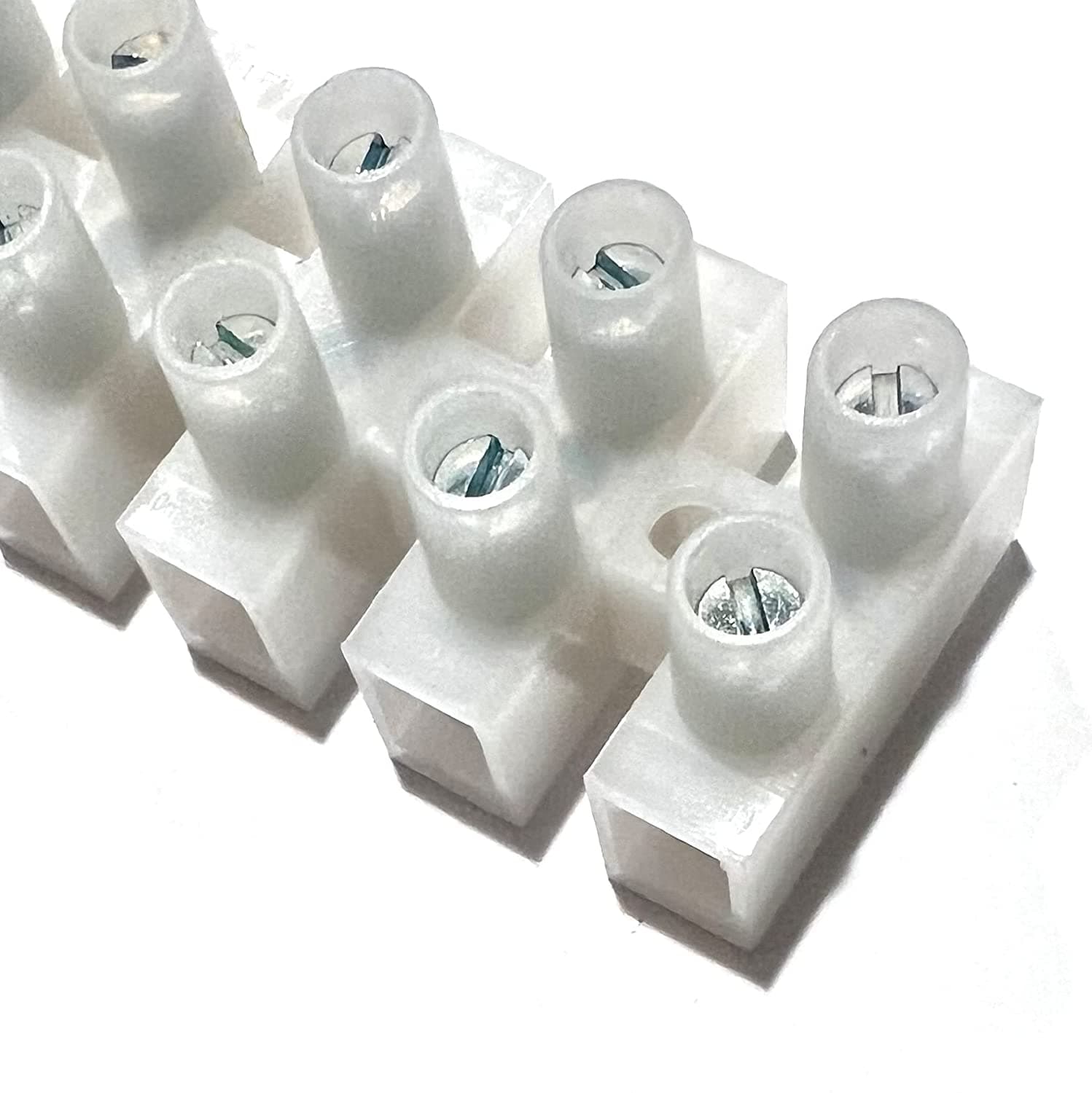 EDS Terminal Block 12 Position / 24 Contact Terminal Block Barrier Strip Dual Row with Screw Connector 30 Amp 300V HVAC Panel Chassis Mount etc. ES1200/12DSFB ES1200/12DSFB -12 Position / 24 Contact Terminal Block Strip