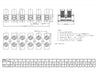 EDS Terminal Block 12 Position / 24 Contact Terminal Block Barrier Strip Dual Row with Screw Connector 30 Amp 300V HVAC Panel Chassis Mount etc. ES1200/12DSFB ES1200/12DSFB -12 Position / 24 Contact Terminal Block Strip