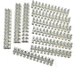 EDS Terminal Block 12 Position / 24 Contact Terminal Block Barrier Strip Dual Row with Screw Connector 30 Amp 300V HVAC Panel Chassis Mount etc. ES1200/12DSFB ES1200/12DSFB -12 Position / 24 Contact Terminal Block Strip 30 Amp