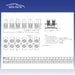 EDS Terminal Block 12 Position / 24 Contact Terminal Block Barrier Strip Dual Row with Screw Connector 30 Amp 300V HVAC Panel Chassis Mount etc. ES1200/12DSFB ES1200/12DSFB -12 Position / 24 Contact Terminal Block Strip 30 Amp