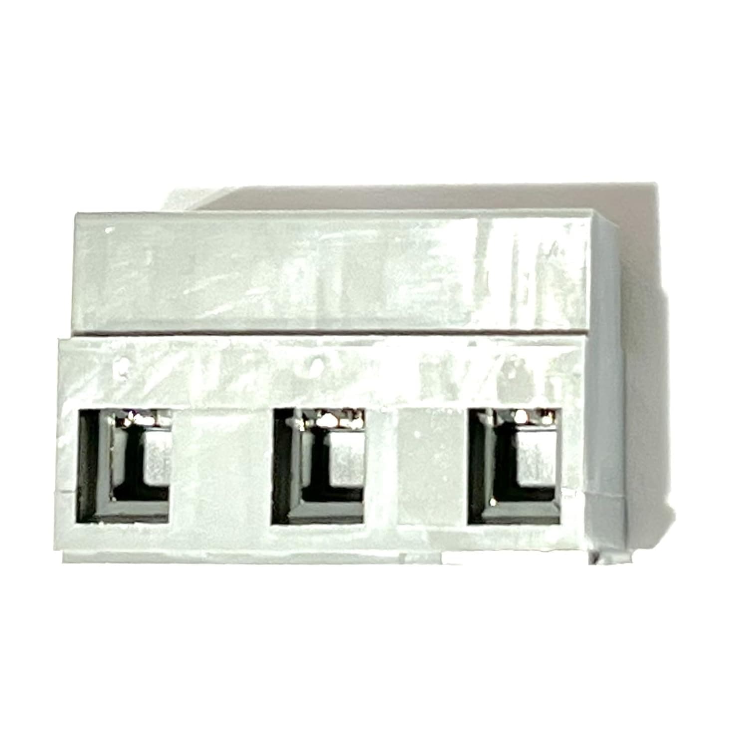 EDS Terminal Block 6 Position 600V 65 Amp 2200 VAC 17.0mm spacing Heavy Duty Terminal Block Strip Clamp Good up to 6 AWG Gauge Wire - EB211703800 EB2117-03-800 6 Position 600V 65 Amp Heavy Duty Terminal Block