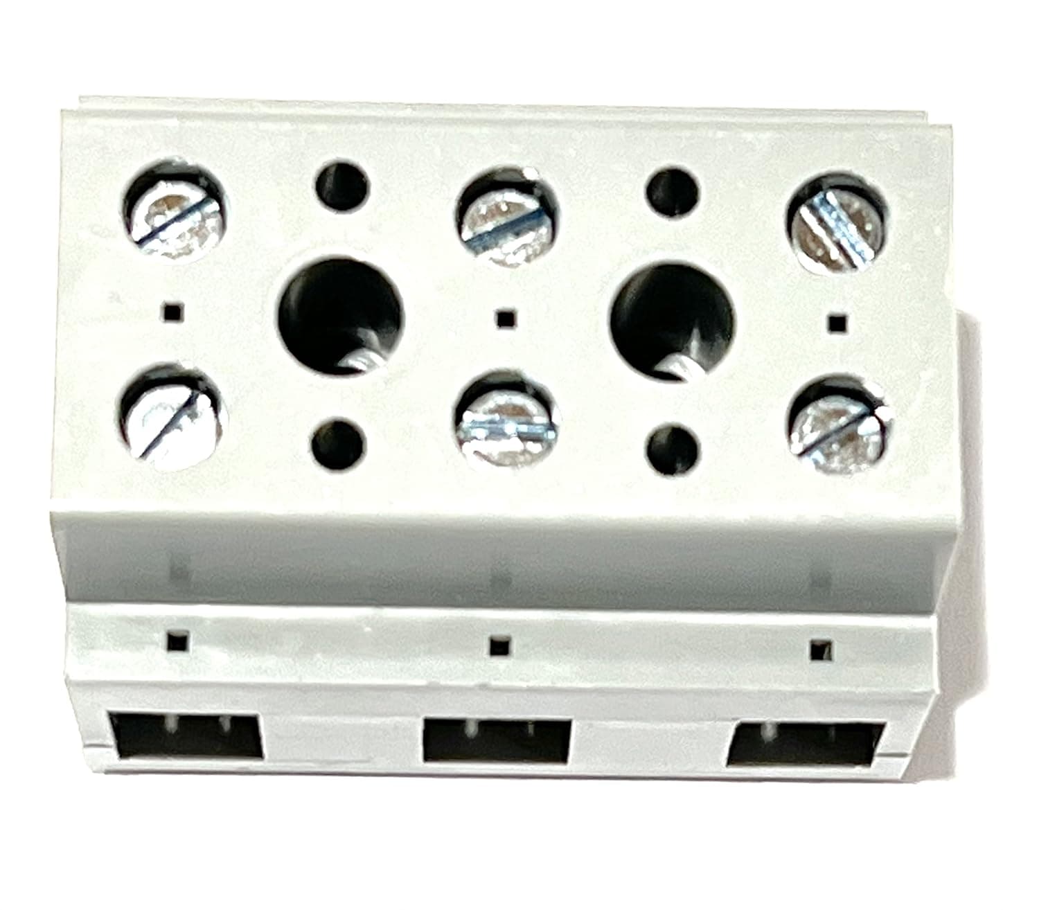 EDS Terminal Block 6 Position 600V 65 Amp 2200 VAC 17.0mm spacing Heavy Duty Terminal Block Strip Clamp Good up to 6 AWG Gauge Wire - EB211703800 EB2117-03-800 6 Position 600V 65 Amp Heavy Duty Terminal Block