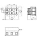 EDS Terminal Block 6 Position 600V 65 Amp 2200 VAC 17.0mm spacing Heavy Duty Terminal Block Strip Clamp Good up to 6 AWG Gauge Wire - EB211703800 EB2117-03-800 6 Position 600V 65 Amp Heavy Duty Terminal Block