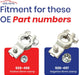 EDS Terminal Set Battery Terminal Replacement for Chrysler/Dodge/Jeep/etc Models Battery Terminal Connectors for Chrysler Jeep Ram Dodge vehicles
