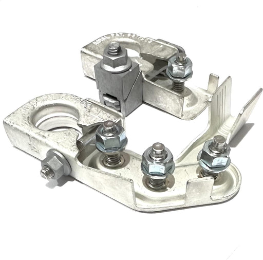 EDS Terminal Set EDS 926-603 926603 POSITIVE Battery Terminal Connector for Ford Super Duty F-250 F-350 F-450 & 1500 Silverado Pick Up Trucks Etc & NEGATIVE Battery Terminal Connector BT4A-14450-BA EDS 926-603 | BT4Z-14450-BA Super Duty Battery Terminal Set