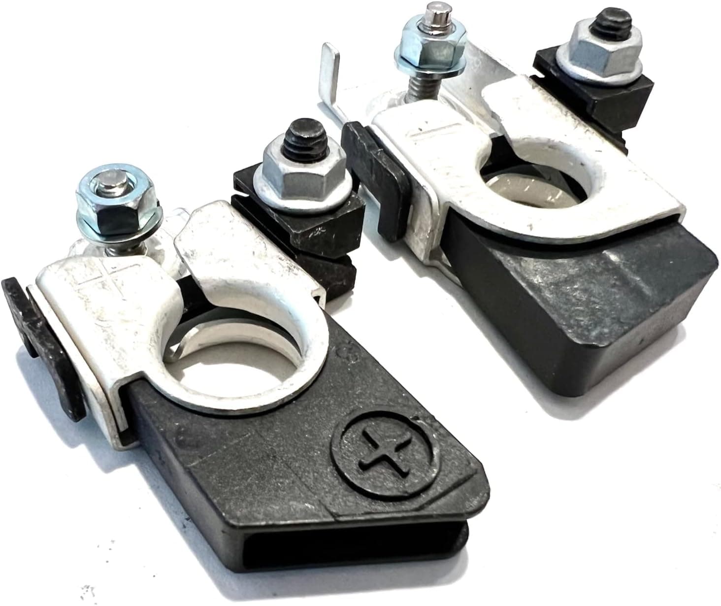 EDS Terminal Set Terminal Set!! EDS NEW 926-978 & 926-979 Positive & Negative Battery Terminals with Nuts & Ring Terminals for Replacement on Ford GM Chevy Chrysler Jeep Cars Pickup Trucks Vans etc. EDS 926-978 & 926-979 Battery Terminal Set for Ford GM etc