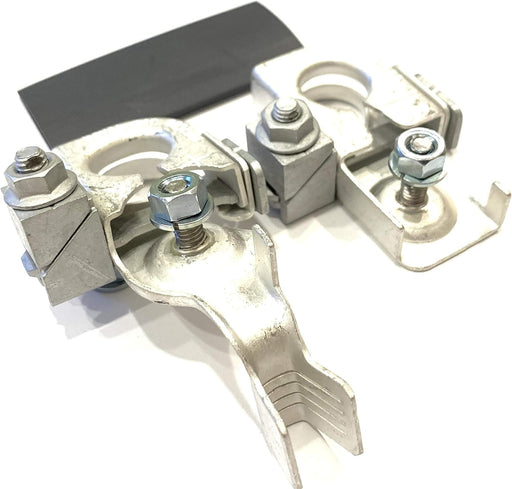 EDS Terminal Set Terminal Set!! New 7T4Z-14450-A & BT4Z-14450-BA POSITIVE & NEGATIVE Terminal Clamps - With NutS & Heatshrink Ford 7T4Z-14450-A & BT4Z-14450-BA Battery Terminal Set 