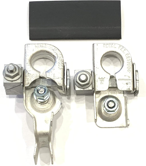 EDS Terminal Set Terminal Set!! New 7T4Z-14450-A & BT4Z-14450-BA POSITIVE & NEGATIVE Terminal Clamps - With NutS & Heatshrink Ford 7T4Z-14450-A & BT4Z-14450-BA Battery Terminal Set 