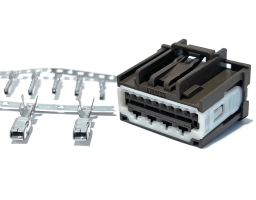 EDS Wire Harness and Connectors WPT-1213 WPT1213 Connector Kit - Housing and terminals for 14 Pin Hybrid Female Unsealed System for Audio Video Kicker Stillwater Systems VGL3Z-18808-A VKL3Z-18808-A HPSWP552DC etc WPT-1213 WPT1213 Connector Kit 