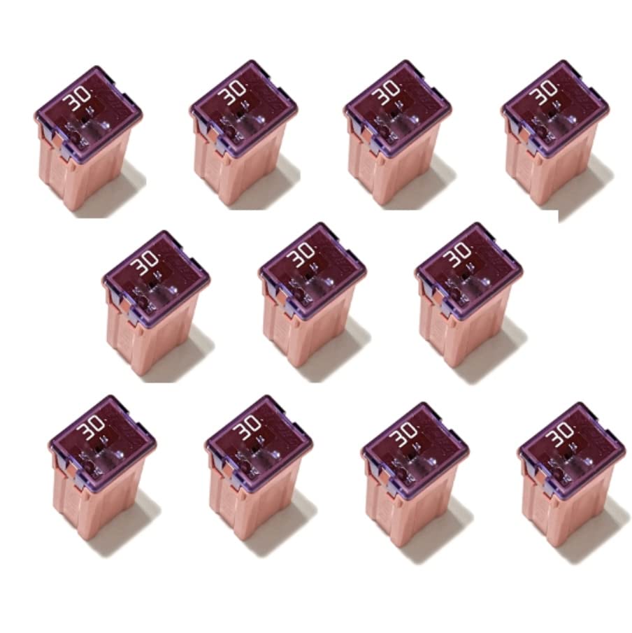 EDS 10 Pack - Pink 30 AMP J Case Fuse Replacement for 90982-08280 90982-08283