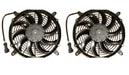 SPAL 10" 2 Pack!! - SPAL 30100628B Trans/Air 2160116 10'' Puller Fans 12 Volt High Performance Curved Blades 802 cfm with 8 mounting Brackets VA11A-AP7/C/T-57A SPAL Fan - 30100628B Trans/Air 2160116 10'' Puller Fans - 2 Pack!!