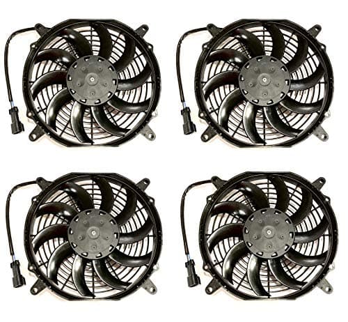 SPAL 10" 4 Pack!! Save $$ - SPAL 30100628B Trans/Air 2160116 10'' Puller Fans 12 Volt High Performance Curved Blades 802 cfm with 8 mounting Brackets VA11A-AP7/C/T-57A SPAL Fan - 30100628B Trans/Air 2160116 10'' Puller Fans - 4 Pack!!