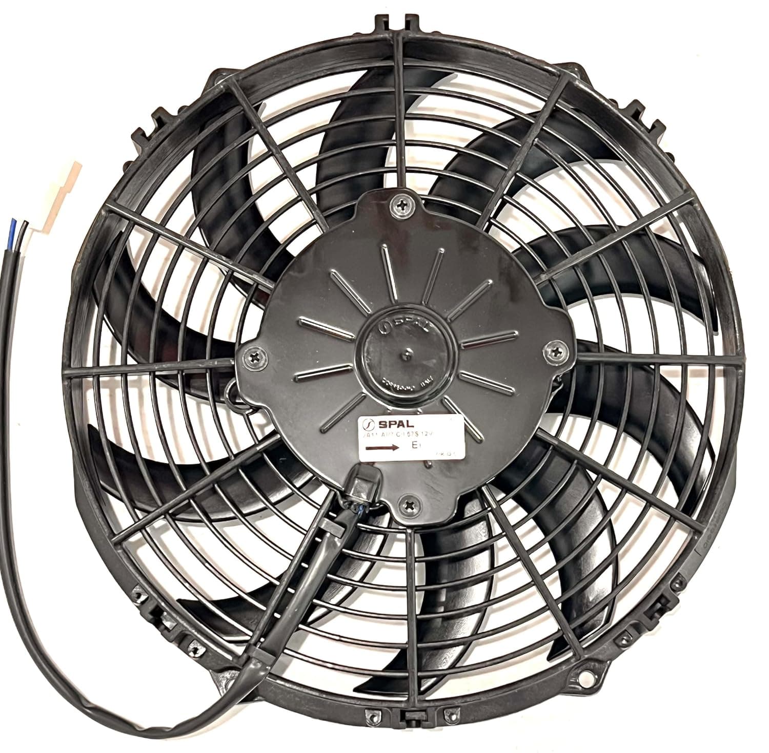 SPAL 10" SPAL Fan - 30100588 10" Pusher Curved Blades 12 Volt High-Performance 839 cfm VA11-AP7/C/I-57S 12V IP68 Waterproof Brushed Fan for Cooling Radiators, Oil Coolers, and Compact Applications etc. SPAL 30100588 10'' 12 Volt Pusher Fan 839 cfm