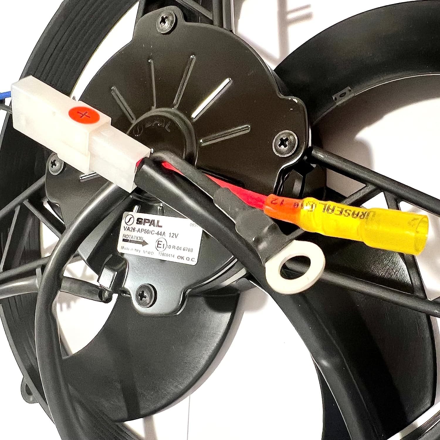 SPAL 11" SPAL Fan - 30101512 11" 12 Volt Puller Radiator Condenser Fan High Performance Curved Blade 1233 cfm VA26-AP50/C-44A & SPAL FRPT Harness SPAL Fan - 30101512 11" 12 Volt Puller Fan 1233 cfm
