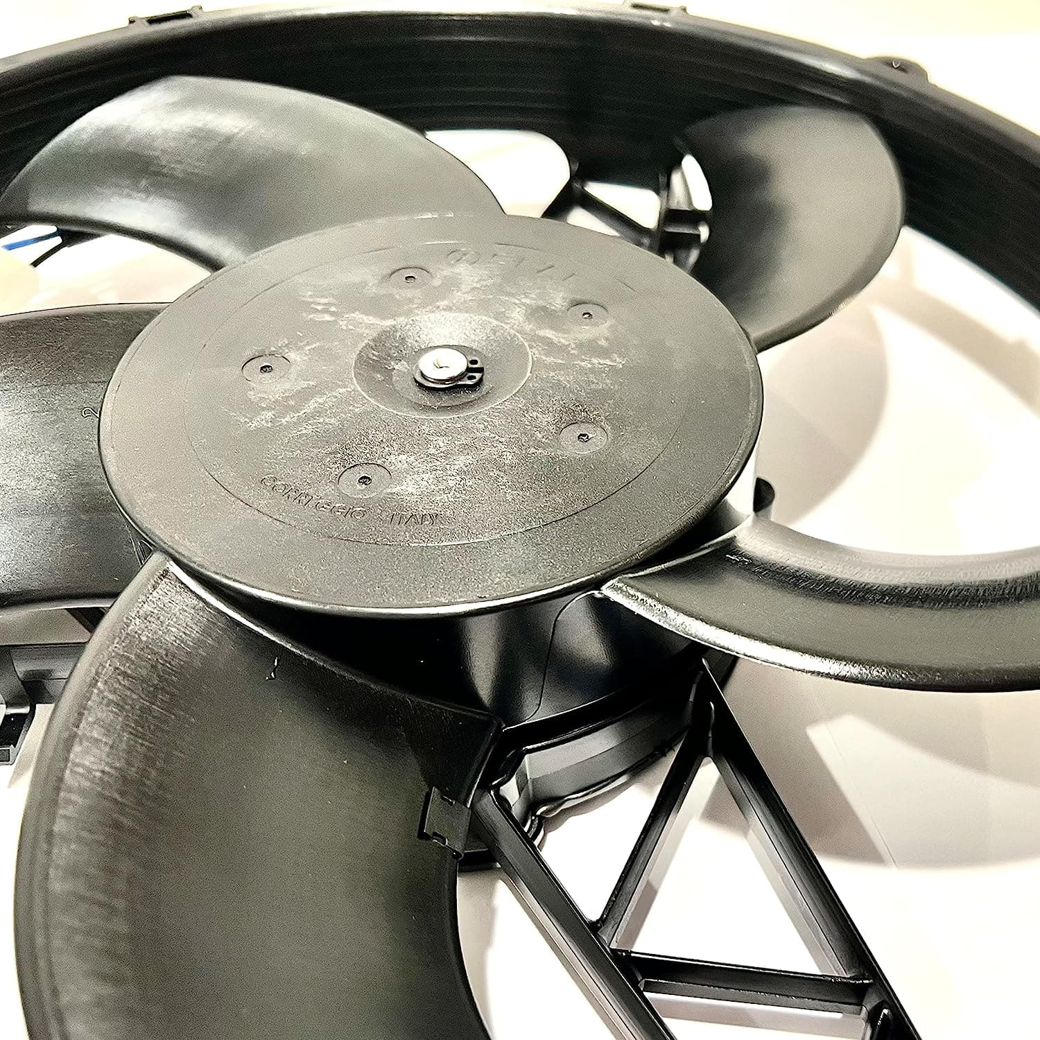 SPAL 11" SPAL Fan - 30101512 11" 12 Volt Puller Radiator Condenser Fan High Performance Curved Blade 1233 cfm VA26-AP50/C-44A & SPAL FRPT Harness SPAL Fan - 30101512 11" 12 Volt Puller Fan 1233 cfm