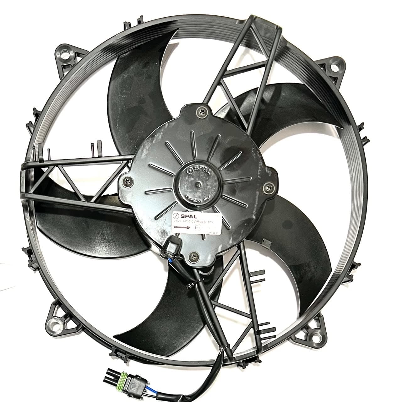 SPAL 11" SPAL Fan - 30101550 11" 12 Volt Puller High Performance Fan 1233 cfm Polaris 2410413 2410366 & Also 430-22103 49-5834 70-1006 RFM0006 with Connector kit SPAL Fan - 30101550 11" 12 Volt Puller for Polaris 2410413 2410366