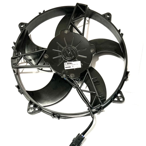 SPAL 11" SPAL Fan - 30101550M 11" 12 Volt Puller Radiator Condenser Fan High Performance Curved Blade 1233 cfm VA26-AP50/CWP-44A with Female Vehicle Side Connector Kit/Sealed Version of 30101512 SPAL Fan - 30101550M 11" 12 Volt Puller Condenser Fan 