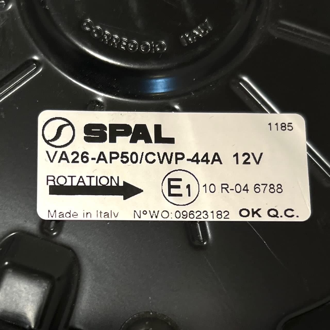 SPAL 11" SPAL Fan - 30101550M 11" 12 Volt Puller Radiator Condenser Fan High Performance Curved Blade 1233 cfm VA26-AP50/CWP-44A with Female Vehicle Side Connector Kit/Sealed Version of 30101512 SPAL Fan - 30101550M 11" 12 Volt Puller Condenser Fan 