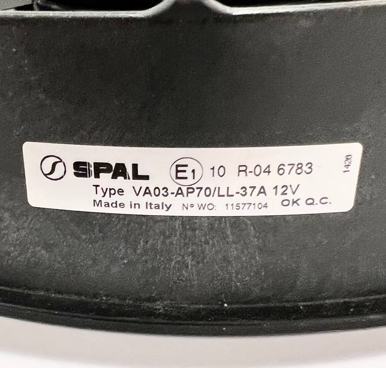 SPAL 11" SPAL Fan - 30102054 11" 12 Volt Puller High Performance Fan 1375 CFM VA03-AP70/LL-37A SPAL Fan - 30102054 11" 12 Volt Puller 1375 CFM
