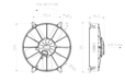 SPAL 11" SPAL Fan - 30102054 11" 12 Volt Puller High Performance Fan 1375 CFM VA03-AP70/LL-37A SPAL Fan - 30102054 11" 12 Volt Puller 1375 CFM