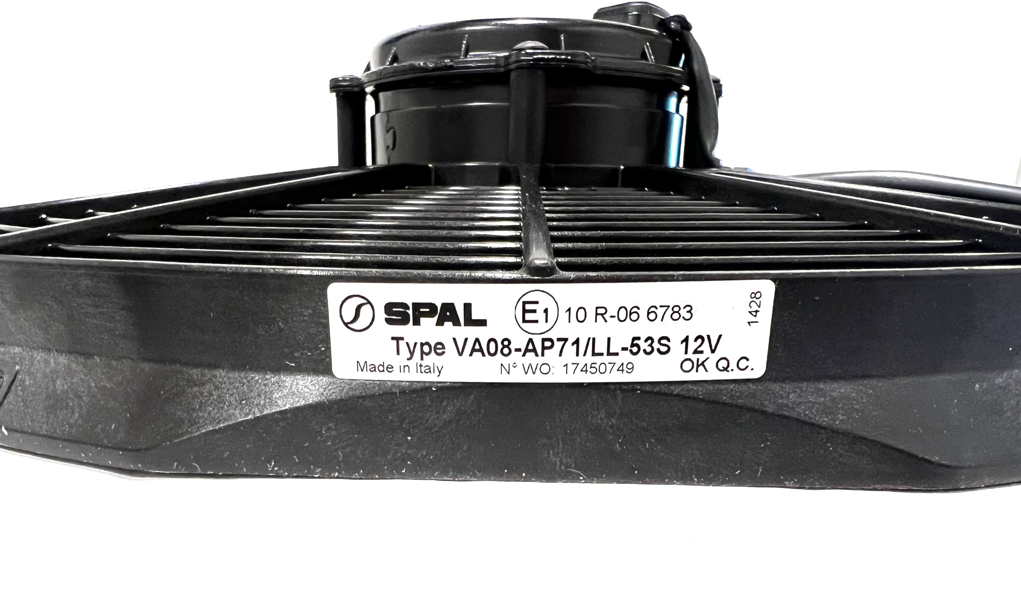 SPAL 11" SPAL Fan - 30102054 11" 12 Volt Puller High Performance Fan 1375 CFM VA03-AP70/LL-37A SPAL Fan - 30102054 11 inch puller high cfm VA03-AP70/LL-37A