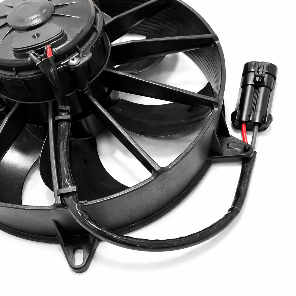 SPAL 11" SPAL Fan - 30102800 11" 12 Volt Puller Fan Sealed High Output Curved Blade 1604 cfm VA03-AP90/LL-68A SPAL Fan - 30102800 11" 12 Volt Puller Fan | VA03-AP90/LL-68A 1604 cfm
