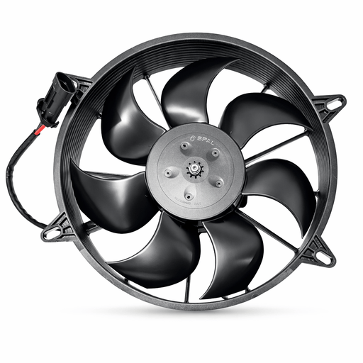 SPAL 11" SPAL Fan - 30102800 11" 12 Volt Puller Fan Sealed High Output Curved Blade 1604 cfm VA03-AP90/LL-68A SPAL Fan - 30102800 11" 12 Volt Puller Fan | VA03-AP90/LL-68A 1604 cfm