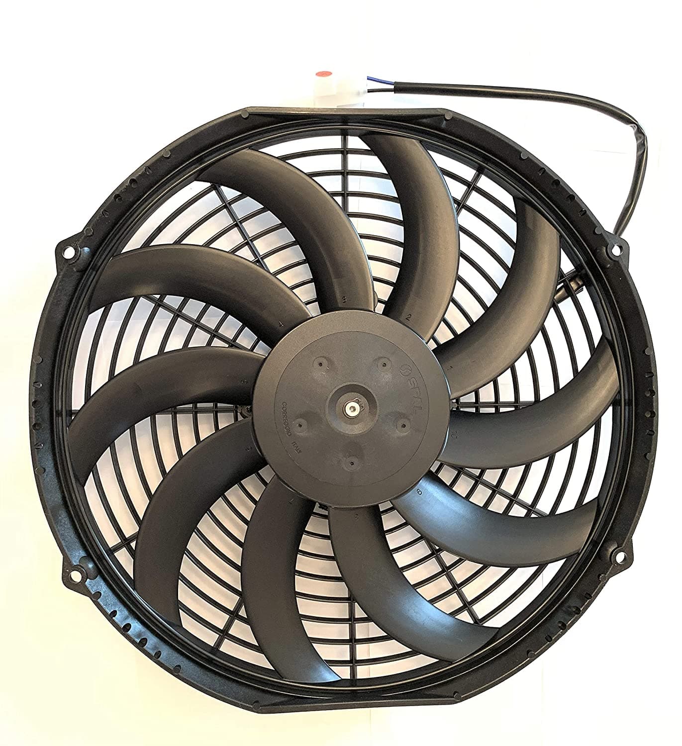 SPAL 12" 2 Pack!! - SPAL 30101522 12" Fan Puller Curved Blades 12 Volt High-Performance 1226 cfm VA10-AP50/C-61A SPAL Fan - 30101522 12" Fan Puller 12 Volt fan - 2 Pack!!
