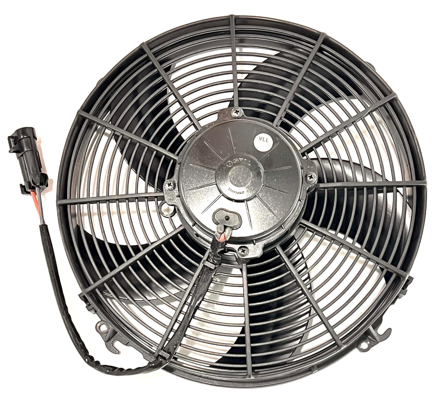 SPAL 12" pusher SPAL Fan - 30103203 12" Pusher Curved Blades 12 Volt High-Performance 1599 cfm VA34-AP90/VLL-79S 12V IP68 Waterproof Brushed Fan for Cooling Radiators, Oil Coolers, and Compact Applications etc. SPAL Fan - 30103203