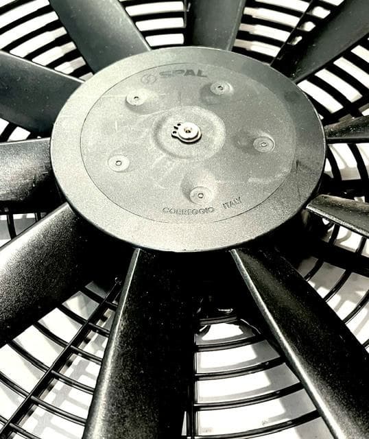 SPAL 12" SPAL Fan - 30100375 **USED** 12 Inch 12 Volt Puller Fan Straight Blades High-Performance VA10-AP9/C-25A SPAL Fan - 30100375 USED 12 Inch Fan