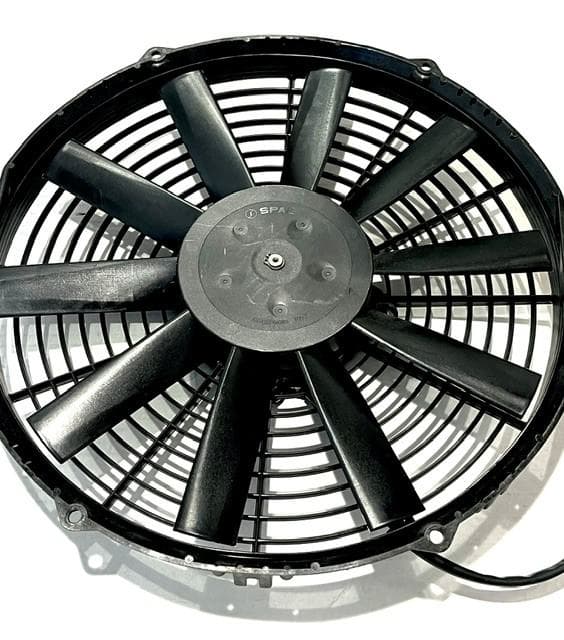 SPAL 12" SPAL Fan - 30100375 **USED** 12 Inch 12 Volt Puller Fan Straight Blades High-Performance VA10-AP9/C-25A SPAL Fan - 30100375 USED 12 Inch Fan
