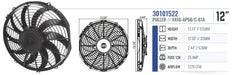 SPAL 12" SPAL Fan - 30101522 12" 12 Volt Puller Fan Curved Blades High-Performance 1226 cfm VA10-AP50/C-61A SPAL Fan - 30101522 12" Fan - 12 Volt Puller Fan 1226 cfm 