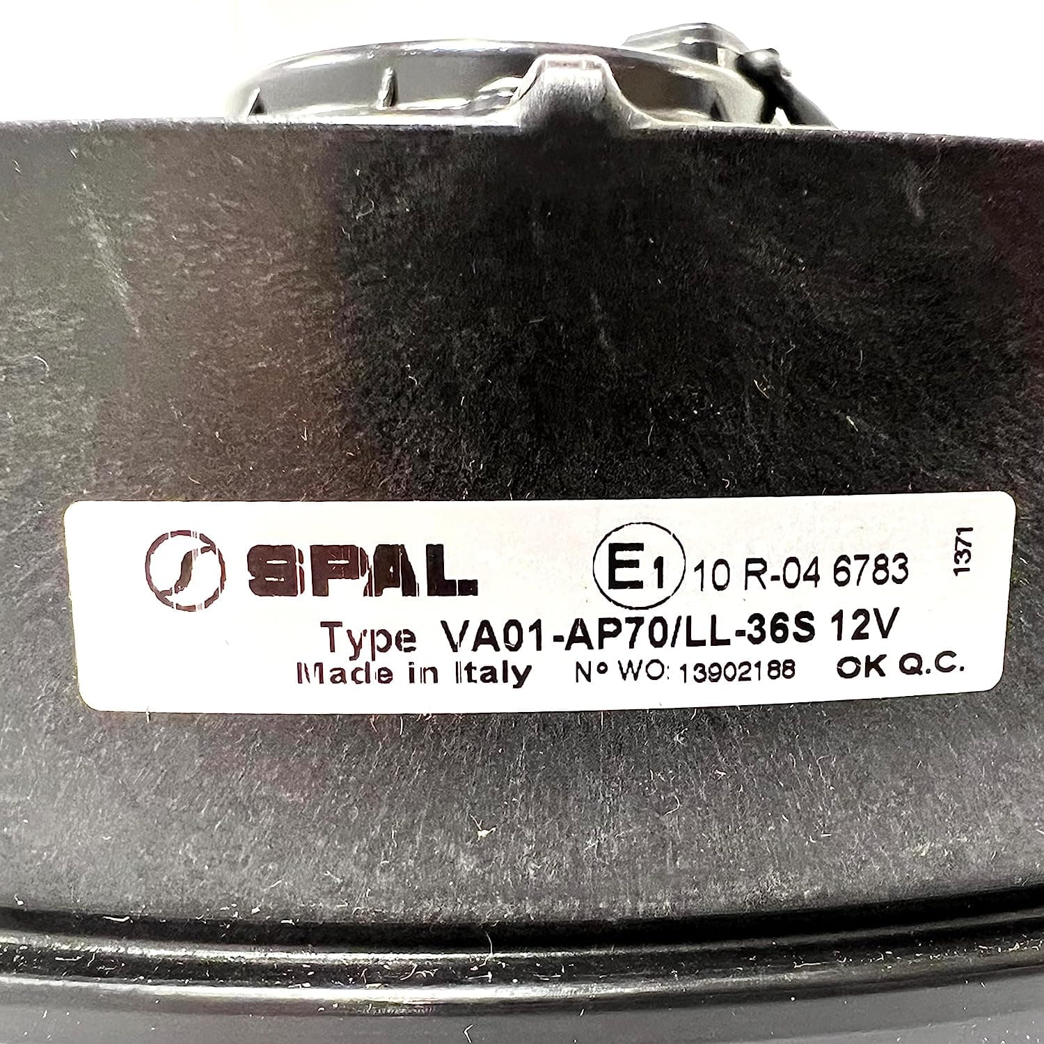 SPAL 12" SPAL Fan - 30102025 12" 12 Volt Pusher Fan 1687 CFM Cooling Radiator or Thermo King Tripac APU Evolution Carrier etc - with FR-PT Fan Harness. Catalog P/N VA01-AP70/LL-36S SPAL Fan - 30102025 12" 12 Volt Pusher Fan 1687 CFM 