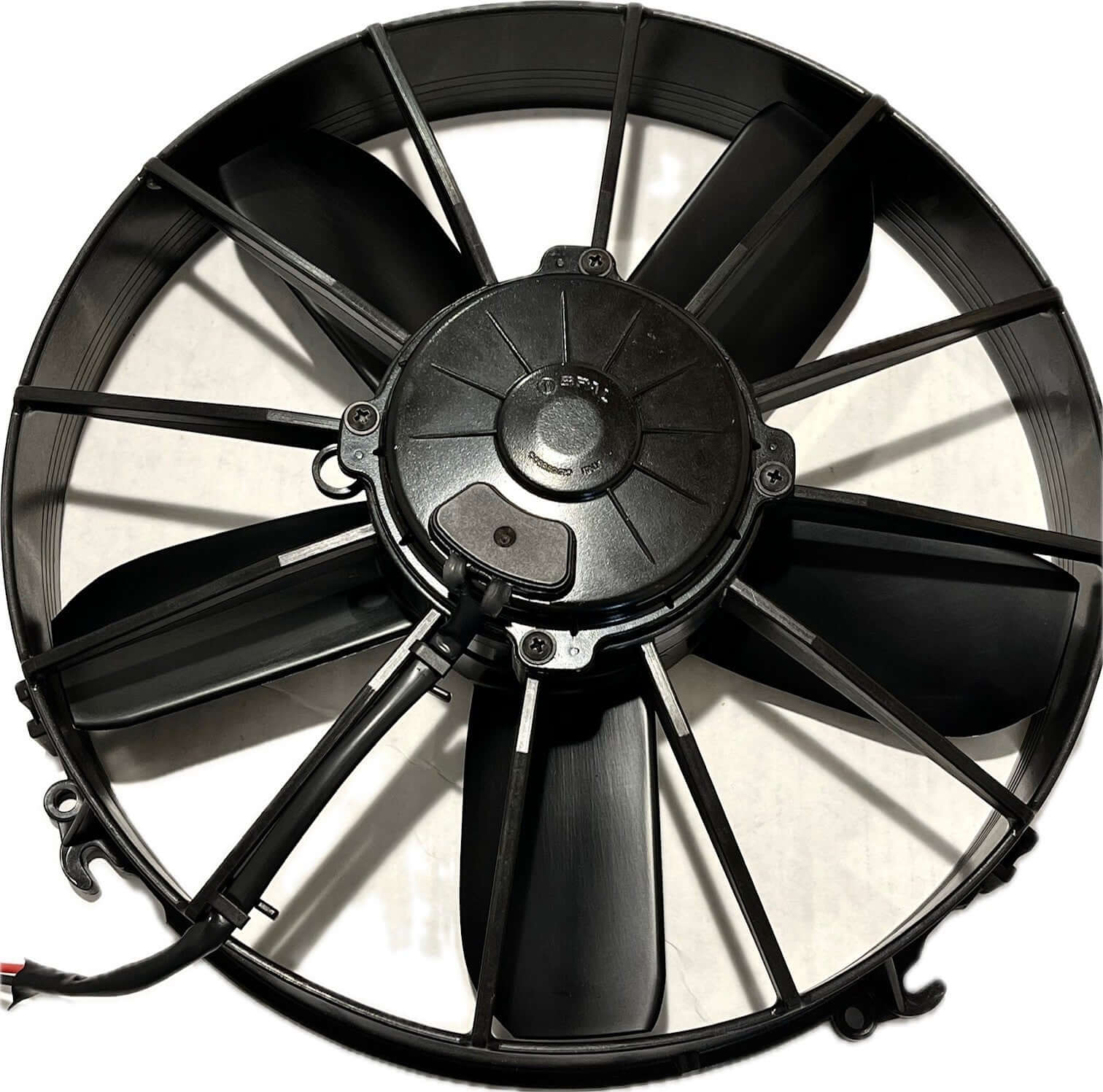 SPAL 12" SPAL Fan - 30102025 **USED** 12" 12 Volt Pusher Fan 1687 CFM Cooling Radiator or Thermo King Tripac APU Evolution Carrier etc -Catalog P/N VA01-AP70/LL-36S SPAL Fan - 30102025 **USED** 12" 12 Volt Pusher Fan 1687 CFM