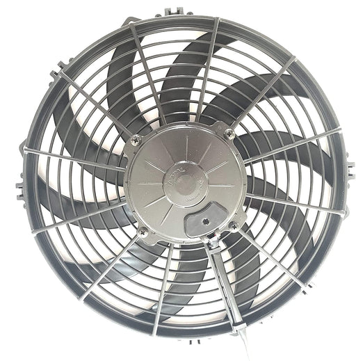 SPAL 12" SPAL Fan - 30102029 12" 12 Volt puller High-Performance Fan Puller with Curved Blades. 1451 cfm VA10-AP70/LL-61A Cooling for Radiators Oil Coolers, APUs and car restoration modification applications SPAL Fan - 30102029 12" 12 Volt puller Fan1451 cfm