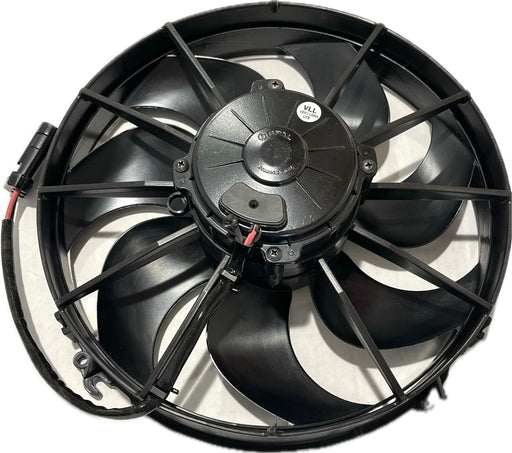 SPAL 12" SPAL Fan - 30103202 **USED** 12" 12 Volt Puller Fan Sealed High Output Curved Blade 1870 cfm VA01-AP90/VLL-66A *USED* SPAL 30103202 12" 12 Volt Puller Fan1870 cfm 