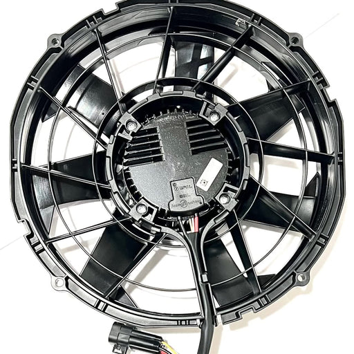 SPAL 12" SPAL Fan - 30107015 12" SBL 24 Volt (305mm) Brushless High Performance Fan VA89-BBL309-94A 24V Fan Speed 1802 CFM / 4110 RPM PWM Aptiv/Female Connector Kit SPAL Fan - 30107015 12" SBL 24 Volt (