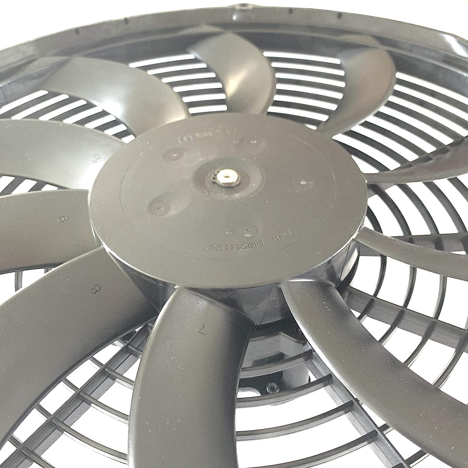 SPAL 13" SPAL Fan - 30102044 13" 12 Volt Puller Fan High Performance Curved Blade 1777 cfm SPAL Fan - 30102044 13" 12 Volt Puller Fan 1777 cfm