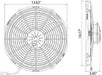 SPAL 13" SPAL Fan - 30102044 13" 12 Volt Puller Fan High Performance Curved Blade 1777 cfm SPAL Fan - 30102044 13" 12 Volt Puller Fan 1777 cfm