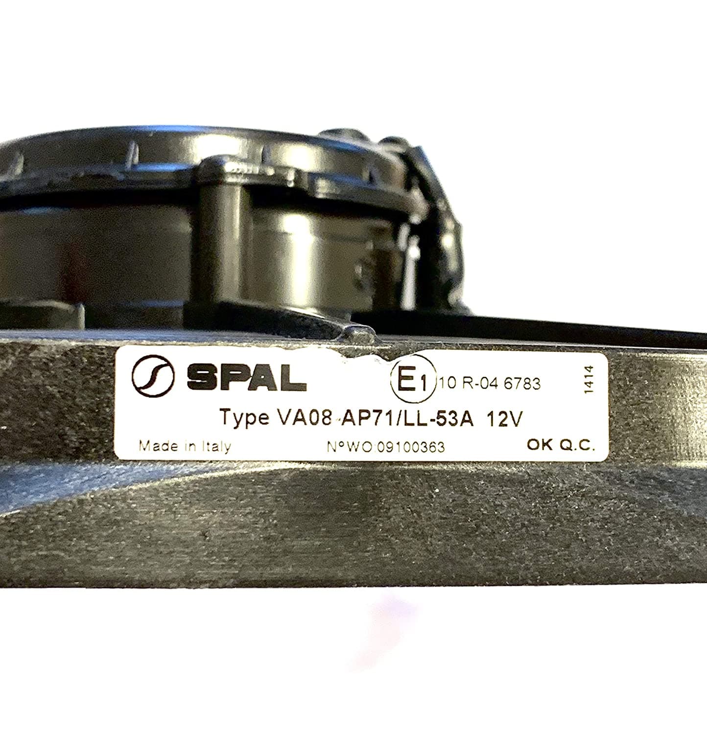 SPAL 14" SPAL Fan - 30102042 14" 12 Volt Puller Fan High Performance Curved Blade 1864 cfm VA08-AP71/LL-53A SPAL Fan - 30102042 14" 12 Volt Puller Fan 1864 cfm 