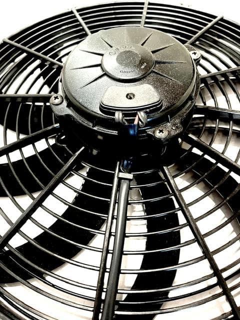 SPAL 14" SPAL Fan - 30102042 **USED** 14 Inch 12 Volt Puller Fan High Performance Curved Blade 1864 cfm VA08-AP71/LL-53A (Copy) SPAL Fan - 30102042 USED 14 Inch 12 Volt Puller Fan 1864 cfm 
