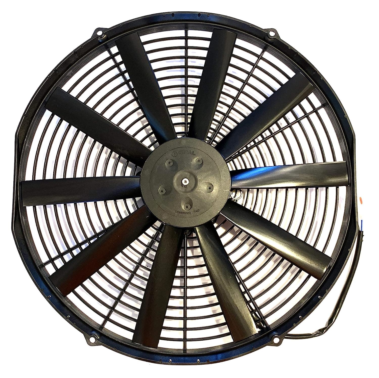 SPAL 16" SPAL Fan - 30100400 16" 12 Volt Puller Fan Low Profile Straight Blade 1074 cfm VA18-AP10/C-41A SPAL Fan - 30100400 16" 12 Volt Puller Fan1074 cfm 