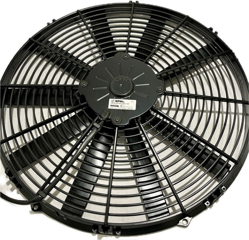 SPAL 16" SPAL Fan - 30100400 **USED** 16" 12 Volt Puller Fan Low Profile Straight Blade 1074 cfm VA18-AP10/C-41A SPAL Fan - 30100400 **USED** 16" 12 Volt Puller Fan