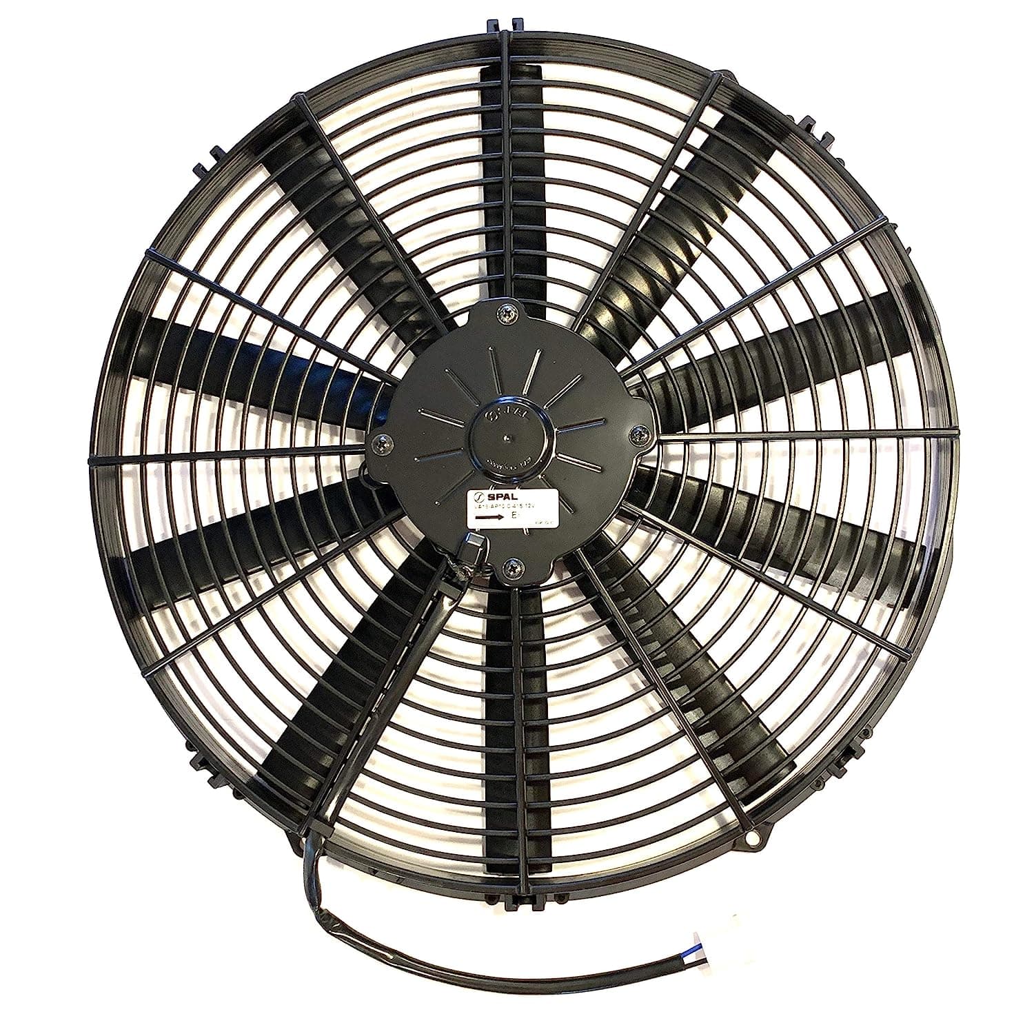 SPAL 16" SPAL Fan - 30100401 16" 12 Volt Pusher Fan Low Profile Straight Blade 1103 cfm VA18-AP10/C-41S SPAL Fan - 30100401 16" 12 Volt Pusher Fan 1103 cfm